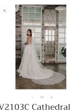 Cathedral length Wedding veil IVORY